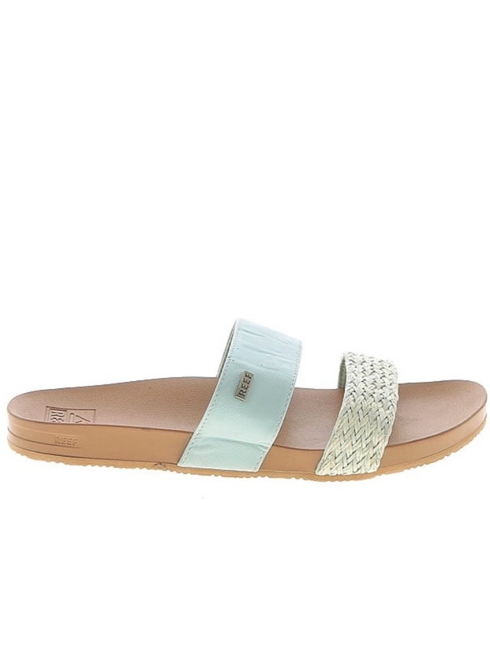 Reef Women's Mint and Cream Double Strap Slide Sandal